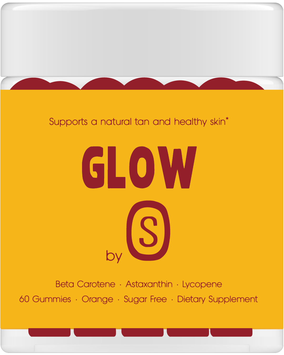 GLOW Tanning Gummies bottle